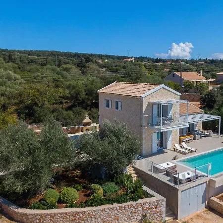 Fiscardo Luxury Stone Suzana ,with Sunset View! Vila Fiskardo