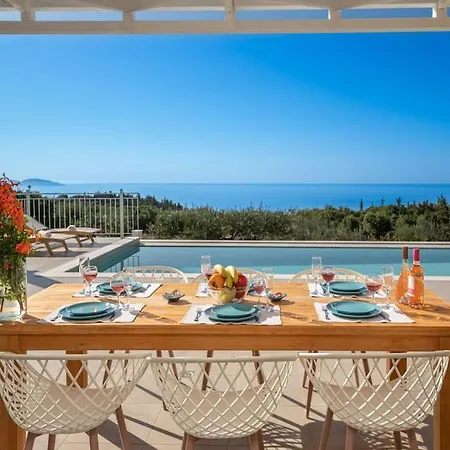 Vila Fiscardo Luxury Stone Suzana ,with Sunset View! Fiskardo