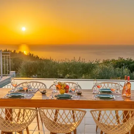 Vila Fiscardo Luxury Stone Suzana ,with Sunset View! *