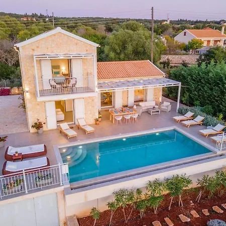 Fiscardo Luxury Stone Suzana ,with Sunset View! 빌라 *