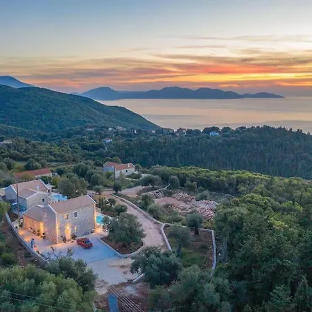 Fiscardo Luxury Stone Suzana ,with Sunset View! * 피스카던