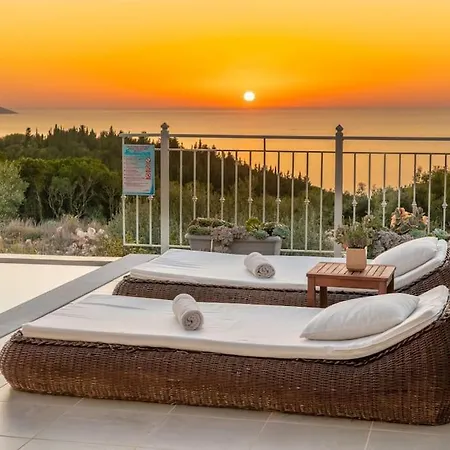 Vila Fiscardo Luxury Stone Suzana ,with Sunset View! *