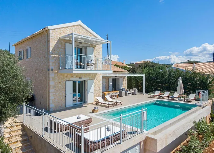 Fiscardo Luxury Stone Suzana ,with Sunset View! Fiskardo