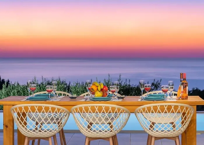 Fiscardo Luxury Stone Suzana ,with Sunset View! Fiskardo