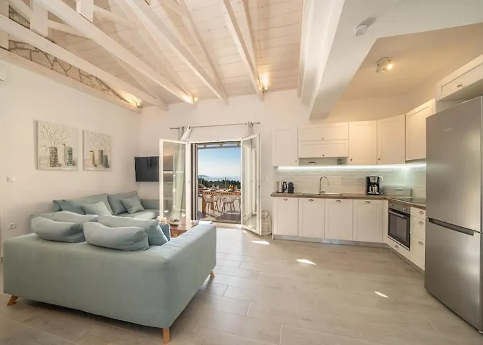Fiscardo Luxury Stone Suzana ,with Sunset View! *