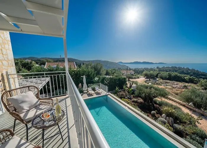 Fiscardo Luxury Stone Suzana ,with Sunset View!